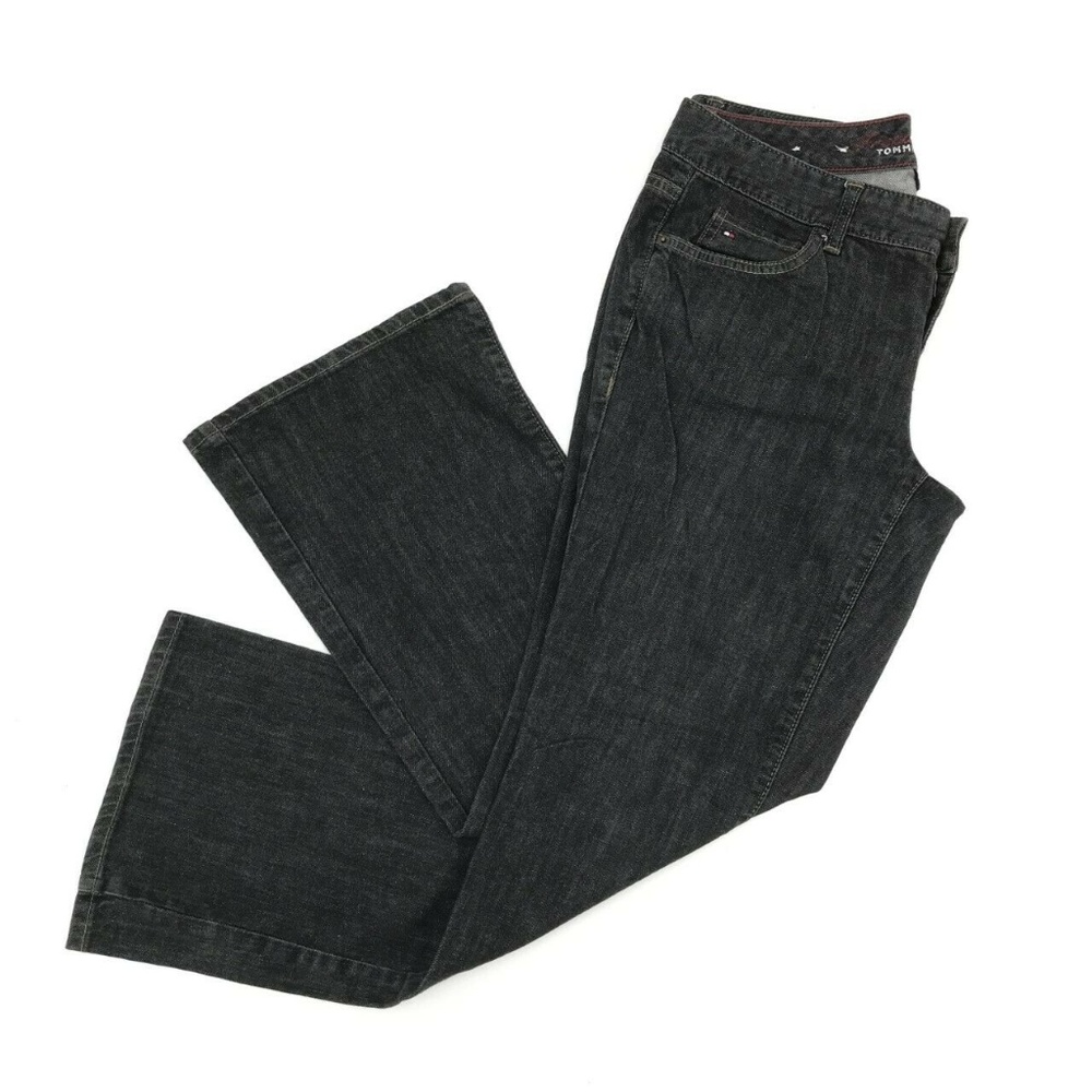 Tommy Hilfiger Freedom Boot Cut Jeans Sz 10A Black